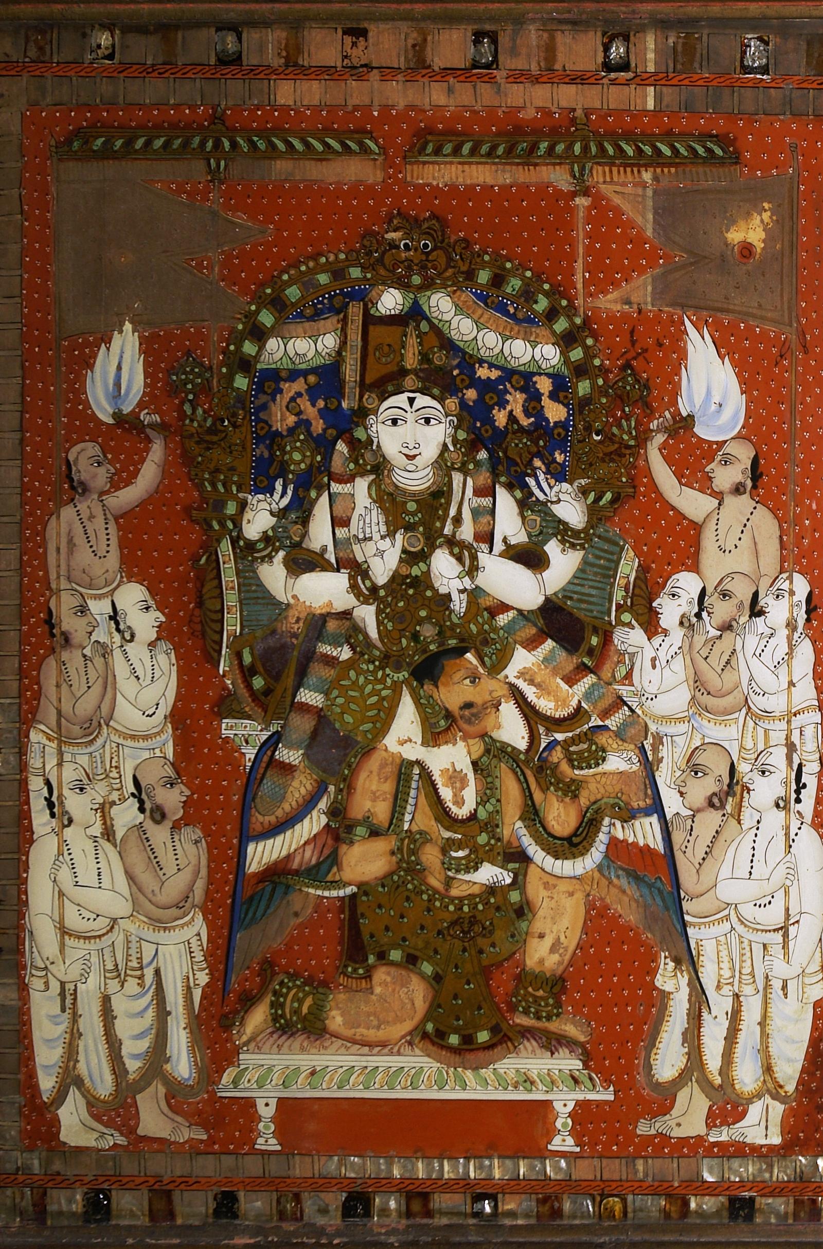 Wood painting 2, Crafts Museum, New Delhi, India